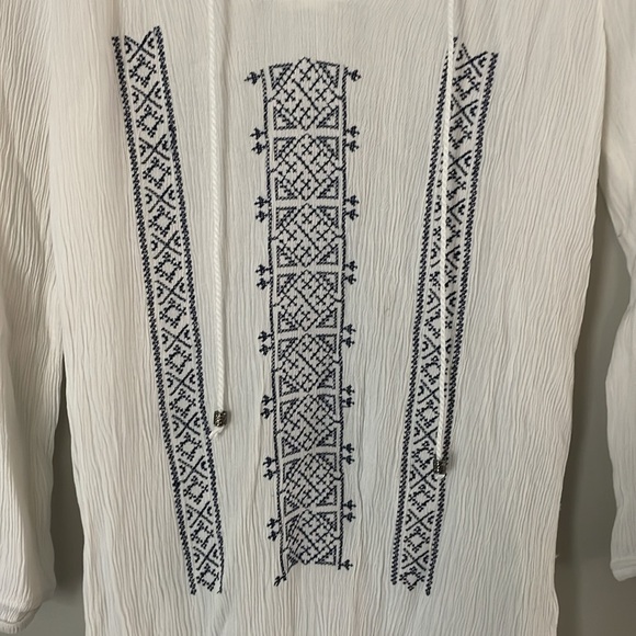 Ricki's White Boho Peasant Shirt - Picture 4 of 6